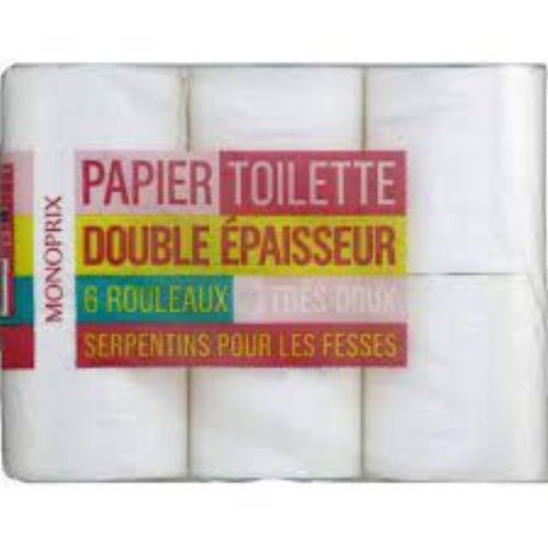 Papier toilette Monoprix ultra compact double épaisseur RLX 4 "Net"