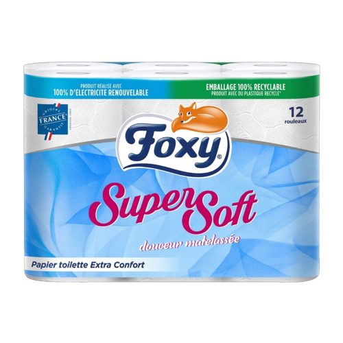 Papier Toilette Foxy Super Soft 2Plis RLX de 12
