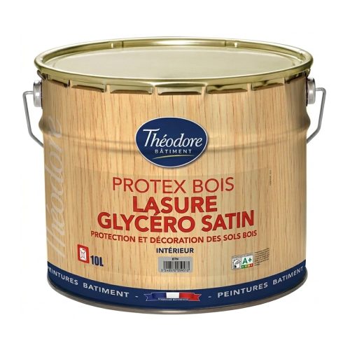 PEINT A L’HUILME 10L THEODORE PROTEX BOIS LASURE GLYCERO SATIN TECK "NET"