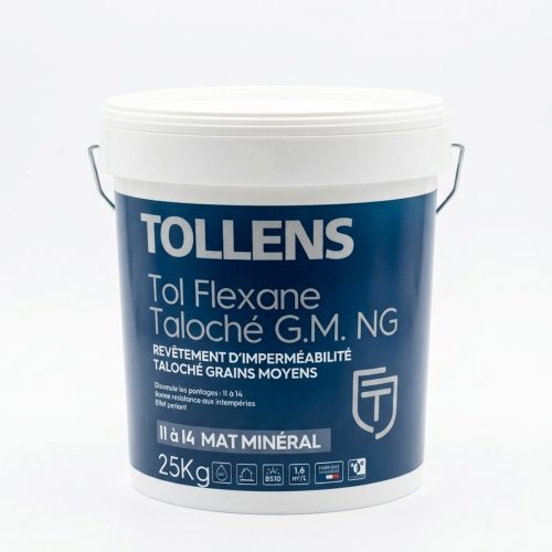 Peint à L’eau  Crepi 25KG Tollens Tol Flexane Taloche Gros Grain "Net"
