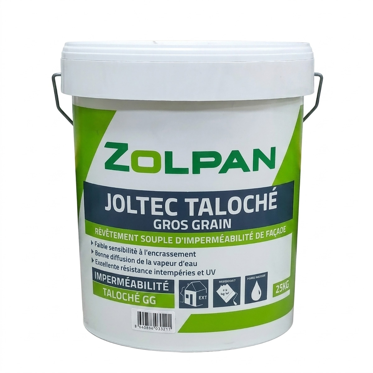 PEINT-A-L'EAU-CREPI-25KG-ZOLPAN-JOLTEC-TALOCHE-GROS-GRAIN-NET